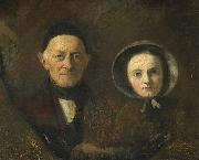 Therese Schwartze, Portrait of Johann Joseph Hermann and Ida Schwartze